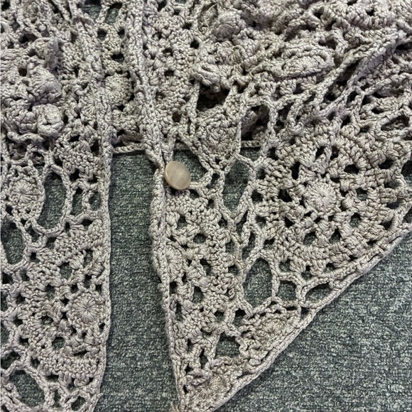 Paul Harris Crochet Lace Vest 100% Silk - Picture 2 of 4